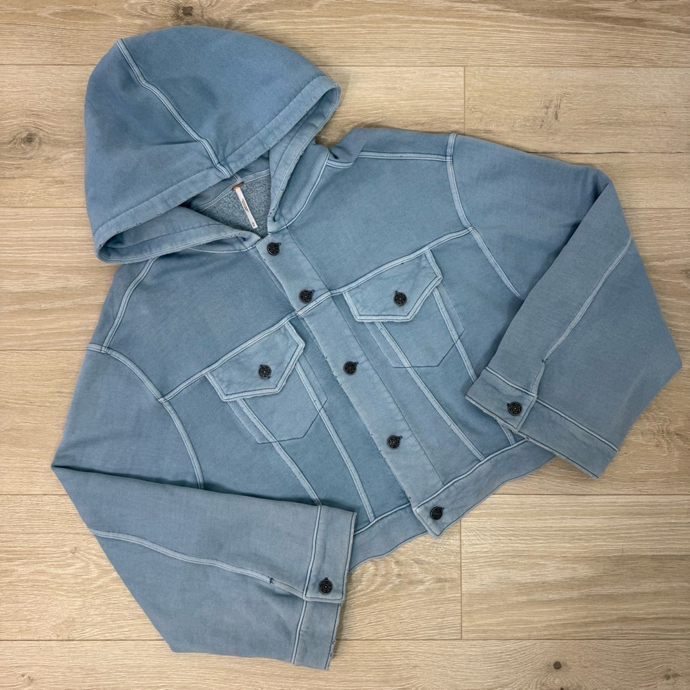 Free People We The Free Blue Dreamers Jacket